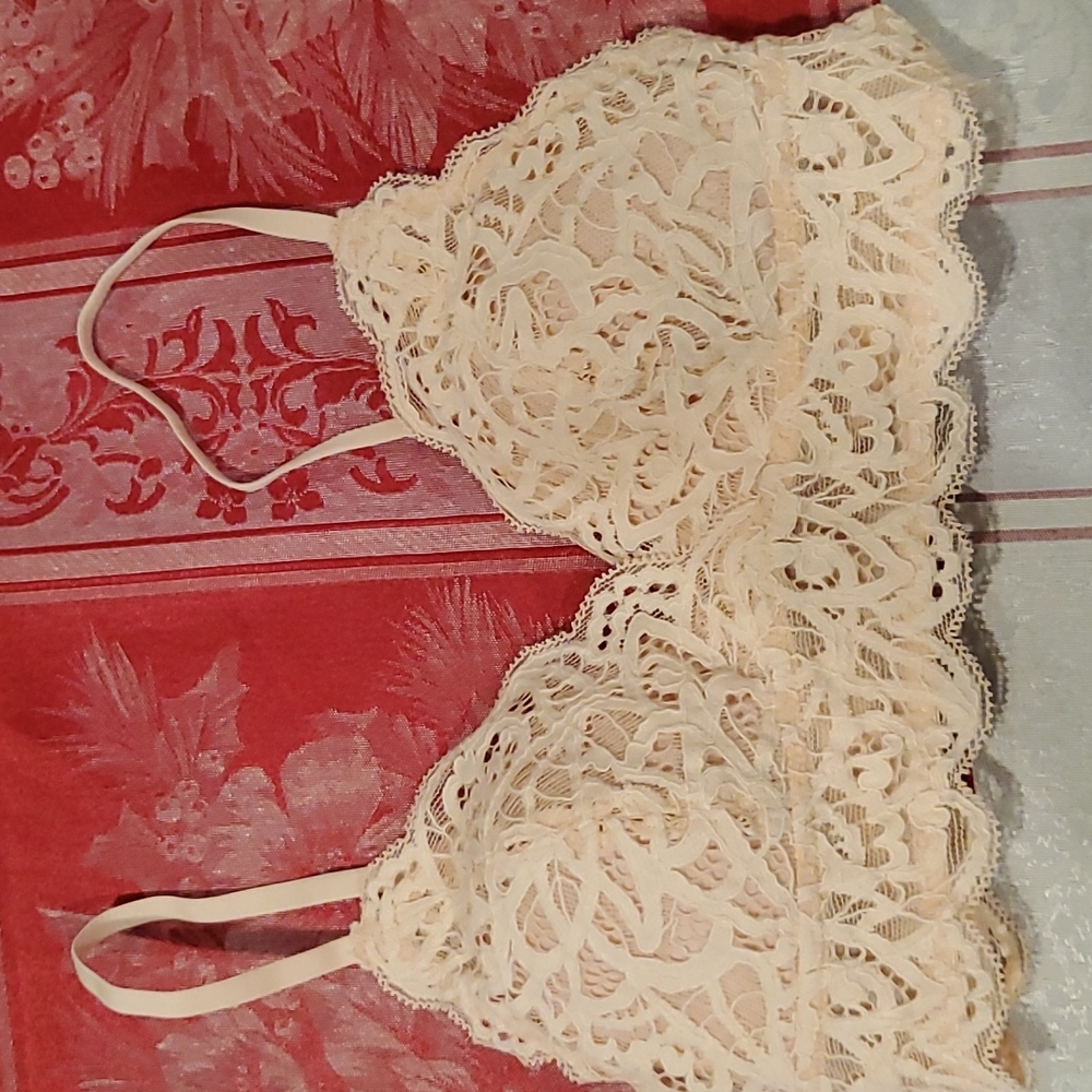 S, Peach, Gorrenno, Sexy Lace Bra